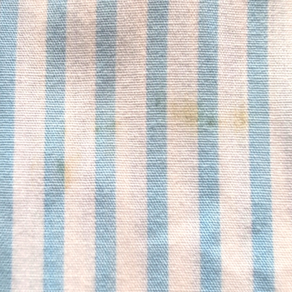 Vintage John Roberts cotton blend striped, modest, coquette maxi dress  12. - Picture 13 of 14